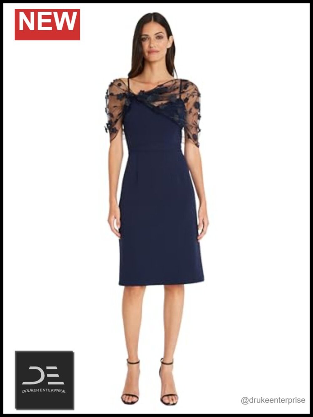 Sweetheart Neckline Spaghetti Strap Sheath Dress with Shawl Detail